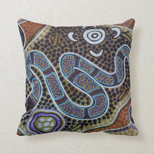 Rainbow Serpent Pillow Cushion