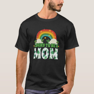 Rainbow Shamrock Leprechaun Saint Patrick's Lucky  T-Shirt