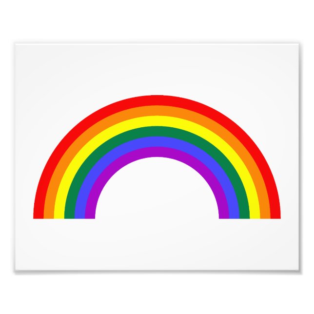 Rainbow Shape Photo Print (Front)