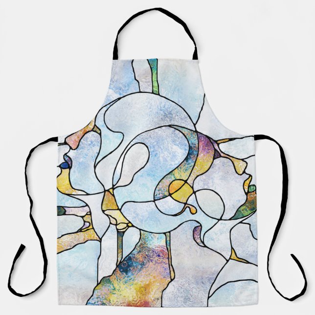 Rainbow shards, stained glass unity apron (Front)