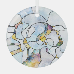 Rainbow shards, stained glass unity glass tree decoration