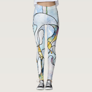 Rainbow shards, stained glass unity leggings