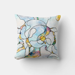 Rainbow Shards. Unity of Stained Glass series. Bac Cushion