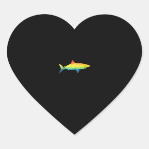 Rainbow Shark Gay Pride Flag LGBT LGBTQ Tank Top Heart Sticker