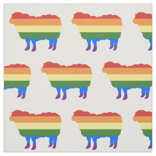 Rainbow Sheep Fabric