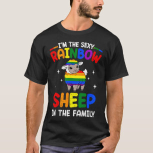 Rainbow Sheep In Family Lgbt Gay Lesbian Pride T-Shirt