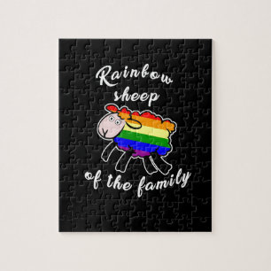 Rainbow sheep jigsaw puzzle