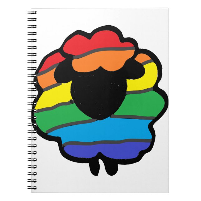 Rainbow Sheep Notebook (Front)