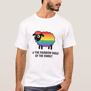 Rainbow Sheep of the Family Cute Pride LGBTQ T-Shirt