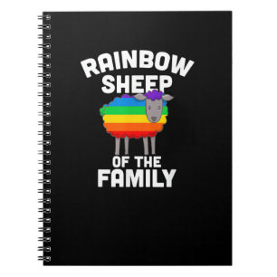 Rainbow Sheep Of The Family Gay Pride LGBTQ Equali Notebook
