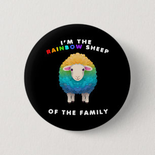 Rainbow Sheep of the family LGBTQ Happy Pride 6 Cm Round Badge