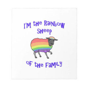Rainbow Sheep of the Family Notepad