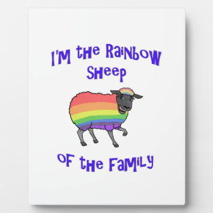 Rainbow Sheep of the Family Plaque
