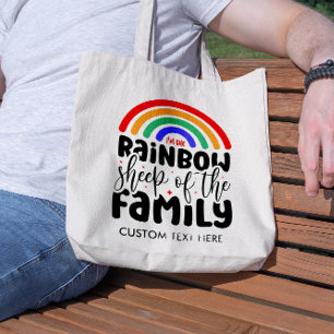 RAINBOW SHEEP OF THE FAMILY TOTE BAG