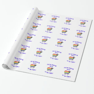 Rainbow Sheep of the Family Wrapping Paper