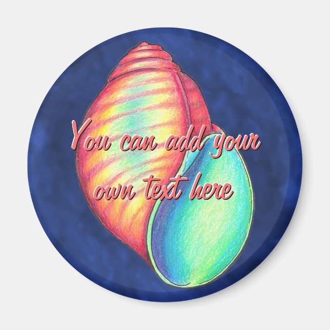 Rainbow Shell Magnet (Front)