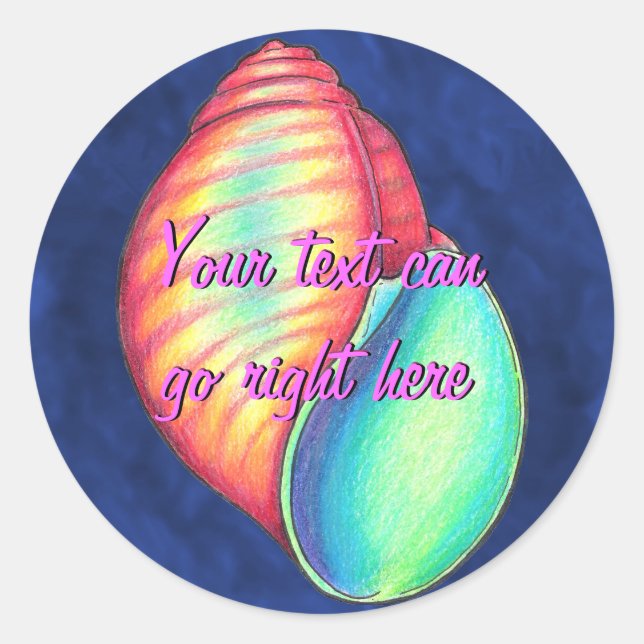 Rainbow Shell Stickers (Front)