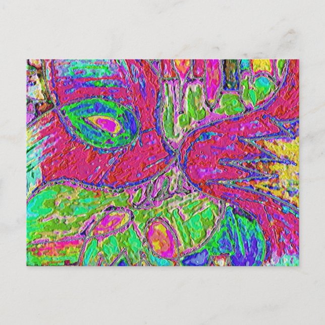 Rainbow Sherbet Foiled Postcard (Front)