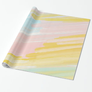 Rainbow sherbet pastel painting wrapping paper
