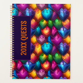 Rainbow Shields MMORPG Themed Planner