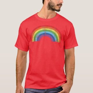 Rainbow Shirt Vintage Retro 80's Style Women Men G