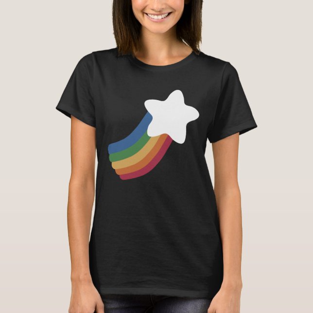 Rainbow Shooting Star T-Shirt (Front)