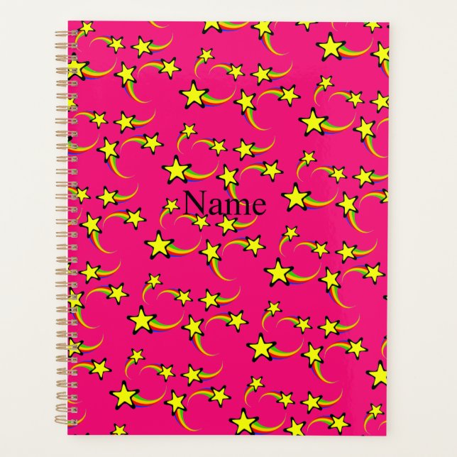 Rainbow Shooting Stars Thunder_Cove  Planner (Front)