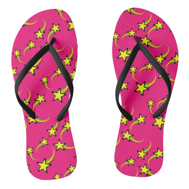 Rainbow Shooting Stars Thunder_Cove Thongs (Footbed)