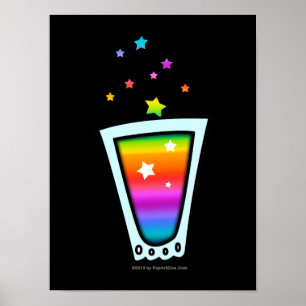 RAINBOW SHOT GLASS on POSTERS, PRINTS