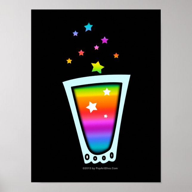 RAINBOW SHOT GLASS on POSTERS, PRINTS (Front)