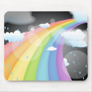 Rainbow Shower Mouse Pad