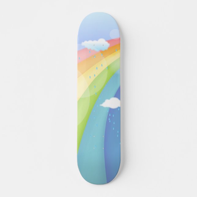 Rainbow Shower Skateboard (Front)