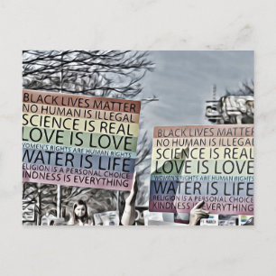 Rainbow Sign Postcard