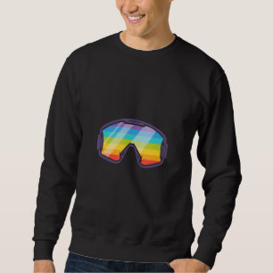 Rainbow Ski Goggles Motif For Ski – For Skier Sweatshirt