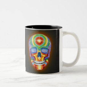 Rainbow Skull Mug