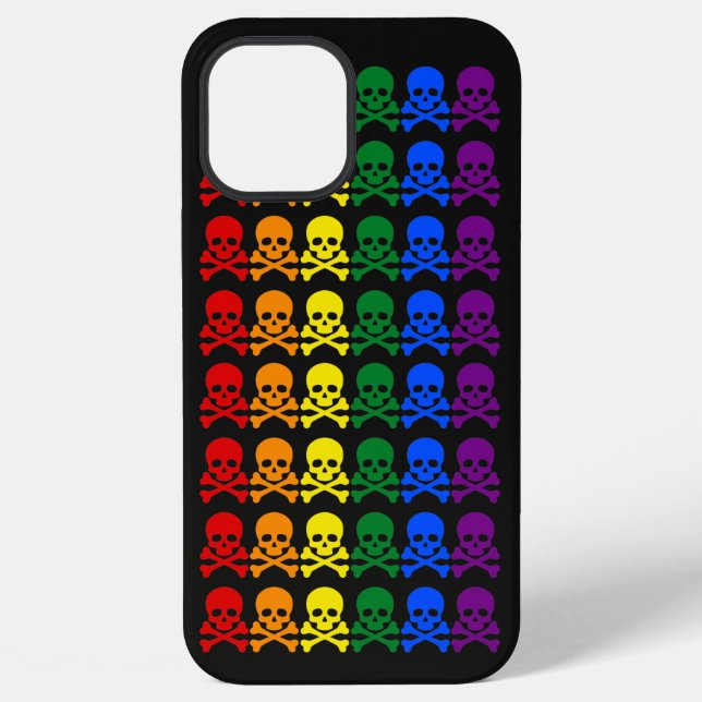 RAINBOW SKULLS iPhone CASE (Back)