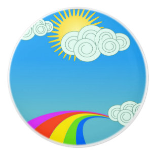 RAINBOW SKY CERAMIC KNOB