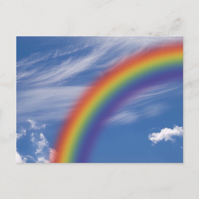 Rainbow Sky Postcard (Front)