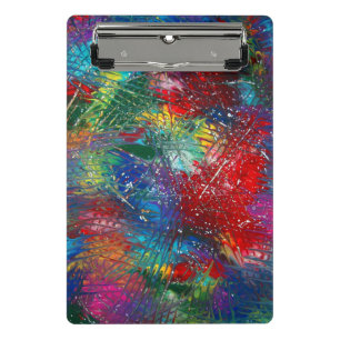 Rainbow Slashes Mini Clipboard