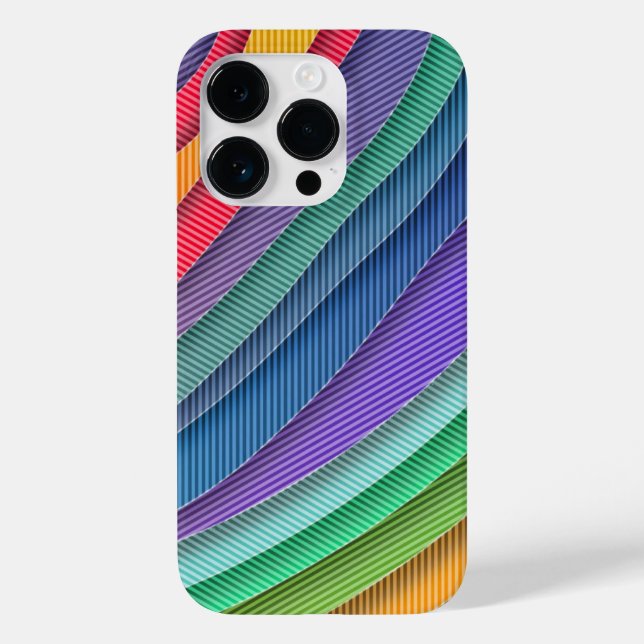 Rainbow Slice Pattern Boho Case-Mate iPhone Case (Back)
