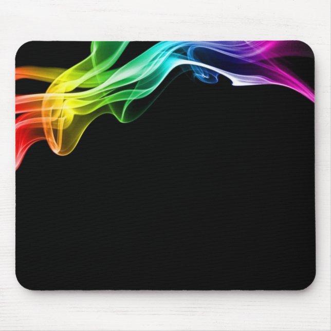 rainbow smoke mouse pad (Front)