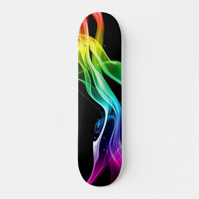 rainbow smoke skateboard (Front)