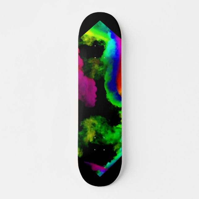 Rainbow smoke skateboard (Front)