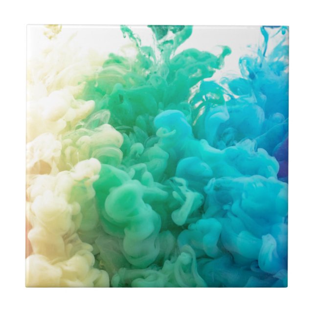 rainbow smokes ceramic tile (Front)