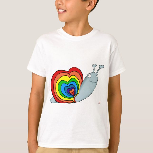 Rainbow Snail T-Shirt (Front)
