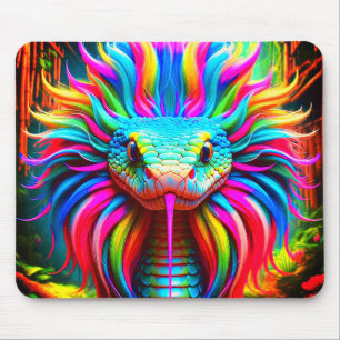 Rainbow Snake Mouse Pad
