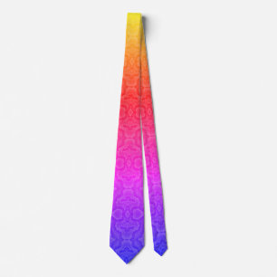 Rainbow Snake Texture Tie