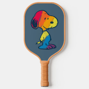 Rainbow Snoopy Pickleball Paddle