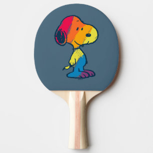 Rainbow Snoopy Ping Pong Paddle