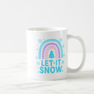 Rainbow Snowflake Christmas Winter Day Suprter Let Coffee Mug